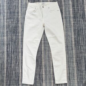 Agolde Women's Sophie Mid Rise Ankle, Pgantom (white), 27